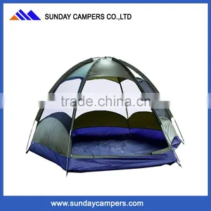 7.9mm Fiberglass Poles Unique Camping Tent Waterproof 6 Person thumbnail-5