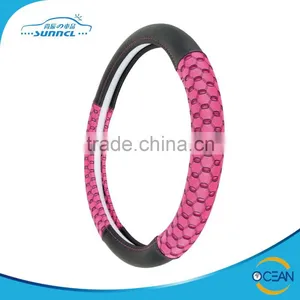 Colorful Polyester Car Customized Steering Wheel Cover thumbnail-1