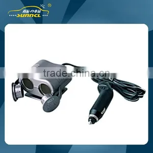2 Way Socket Adapter Plug Car Charger With CE Certificate for Cell Phones , IPhones , IPads & Tablet thumbnail-1