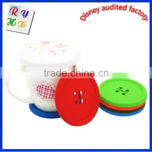 Hot Colored Customized Food Grade Silicone Table Beer Cup Coaster thumbnail-2