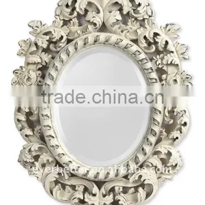 PU Home Decor Hand Finished Bevelled Rectangle Wall Mirror thumbnail-1