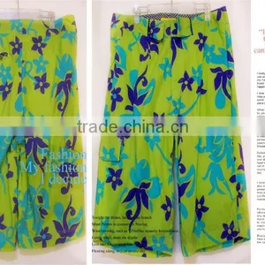 2012 Men Green Beach Shorts thumbnail-1