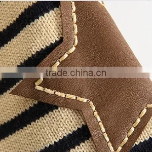 New Design Trendy Branded V-neck Patch Stripe Knit Boys Kids Winter Cardigan Sweater thumbnail-3