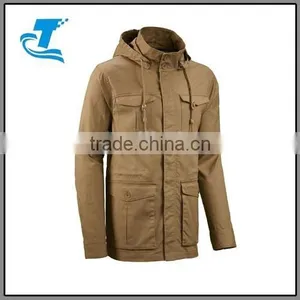 New Fashion Men Jacket Khaki Windbreaker thumbnail-1