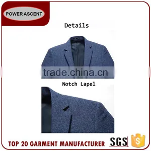 Wholesale Men Fashion Business Suit Jacket Blazer With Interior Pocket thumbnail-3