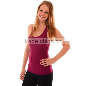 Plain Ribbed Wholesale 100 Cotton Stringer Tank Top for Women thumbnail-6