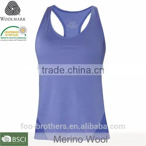Merino Wool Tank Top Women,popular Gym Tank Top Workout Tank Top Gym thumbnail-1