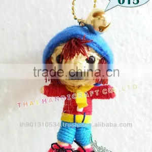 Handmade Keychains Keyrings Voodoo Doll String Accessories Bag Gifts thumbnail-1