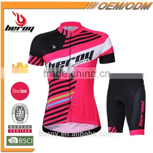 BEROY Coolmax Compression Bicycle Cycling Clothing, Women Cycling Short Jersey Set thumbnail-1