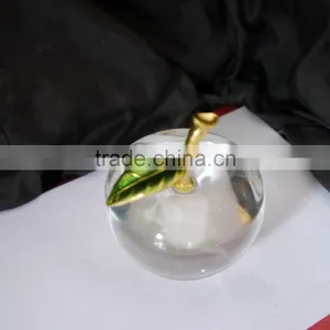 High Quality Quality Crystal Clear Colour Apple Model for Wedding Gift thumbnail-4