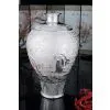 Silver Ornament - Vase With a Poet Admiring Plum Blossom thumbnail-1