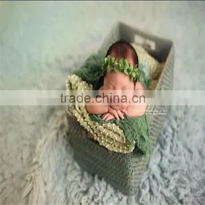 Newborn Knit Stretch Wrap Baby Backdrop Baby Swaddle Sack Photography Props Large Size Blanket Photo Props thumbnail-5