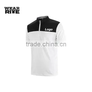 Fashion Stand up Collar Short Sleeve Dry Fit T-shirt thumbnail-2