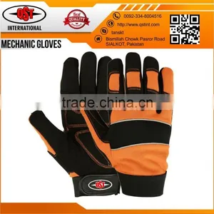 Mechanics Gloves Super Safety Work Impact Riggermen Hi-Vis Synthetic Leather thumbnail-1
