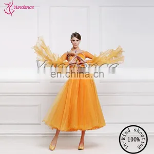 2016 Long Sleeves Beautiful Ballroom Dance Dress B-14764 thumbnail-1