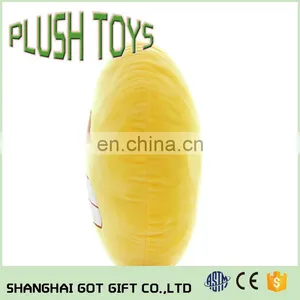 Yellow Soft Emoji Smiley Emoticon Keyring Round Cushion Plush Toy thumbnail-1