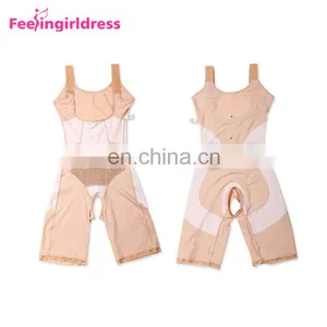 Full Nude Sleeveless Nylon Sexy Fat Women Shapewear Wholesale Body Shaper thumbnail-4