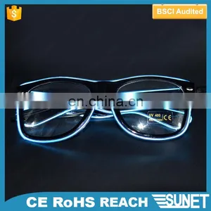 2017 Custom Printed Wedding Decoration Led Glowing Disco Party Glasses thumbnail-1