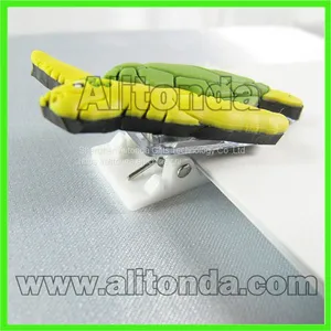 Custom Pvc Cartoon Cute File Clips Paper Clips for Office School Promotional Gifts thumbnail-5
