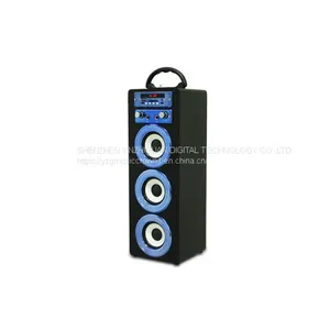 Wooden Portable Bluetooth Speaker With Karaoke and FM Function thumbnail-2