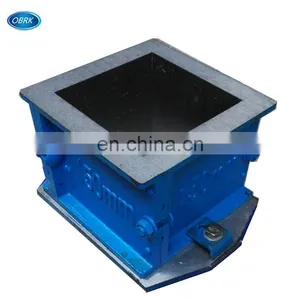 150mm One Gang Lab Mortar Casting Iron Cube Test Molds Casting Iron Testing Mould thumbnail-3