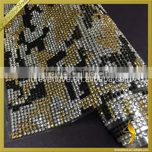 Hot Fix Rhinestone Sheet Iron on Motif Rhinestone Diamond Template FRM-214 thumbnail-3