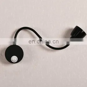 Flower Like No Wiring Wall Lamp With Chrome And Black Colour Hot Welcome Reading Lamp Bed Wall Factory Wall Lamp Designs thumbnail-6
