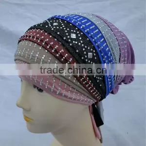 A473 Latest Fashion Turban Elastic Islamic Cap/MUSLIM HIJAB thumbnail-1
