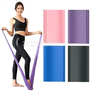 75LB Bulk Yoga Pilates Stretch Resistance Bands Exercise Fitness Band Set thumbnail-1