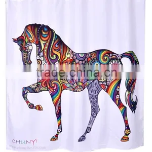 Hotel Decorative Shower Curtain, China Style Shower Curtain, DIY Digital Shower Curtain thumbnail-1