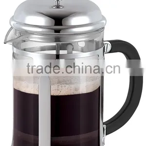 Stainless Steel Coffee Press, Chrome Plated Coffee Plunger, Coffee Pot 800ml thumbnail-1