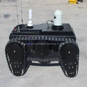 PS800 Swing Arm Aluminium Platform All Terrain Robot Rubber Track Chassis thumbnail-2
