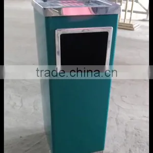 Waste Bin Container Price/Outdoor Metal Litter Bin/Dustbin/Garbage Trash Bin thumbnail-4
