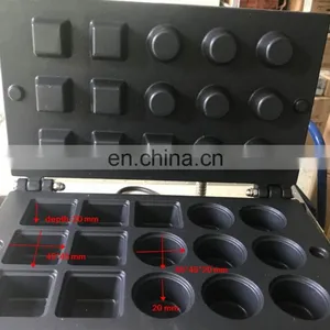Non-stick 110V 220V 15 Pcs Mini Egg Tart Machine Round Pastry Tart Tartlet Pie Shell Machine Maker Iron Ice Cream thumbnail-2