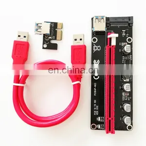 New Pcie Riser Card Ver011 011 Pro Gpu Adapter Card Pci 10 Capacitors 12 Led Lights Best Ver 011 Pro Pci-e Riser Card thumbnail-4