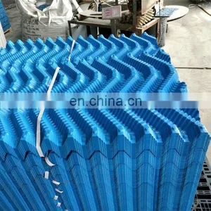 500mm Width Blue Cooling Tower Fill Water Treatment PVC Bio Media thumbnail-4