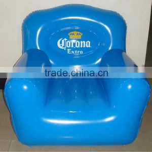 Blue Inflatable Sofa With Cup Holder thumbnail-1