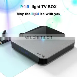 A95X F3 Amlogic S905X3 Android9.0 Dual WIFI 2gb/4gb Ram 16gb/32gb/64gb ROM Private Unique RGB Light Android 9.0 TV Box thumbnail-2