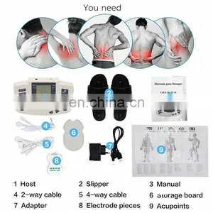 Digital TENS Unit Tens Massager Therapy Acupuncture Pads Machine Massage Shoes thumbnail-3