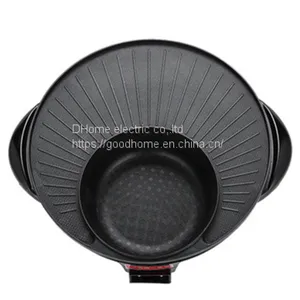 Barbecue Machine/non Stick Pot Barbecue Electric Grill Plate/electric Hot Pot Rinse and Grill Integrated Pot（Wechat:13510231336） thumbnail-2