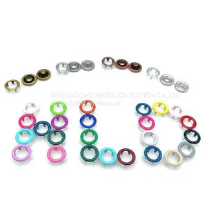 HLD Factory Wholesale Yellow Color BRASS&SS 16L 18L Cap Prong Snap Button for Clothes thumbnail-2