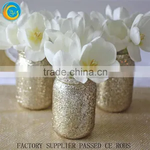 Antique Brass Hand Made Gold Silver Glitted Jar Vase Gardon Pots Wedding Centerpiece Quality Choice thumbnail-5
