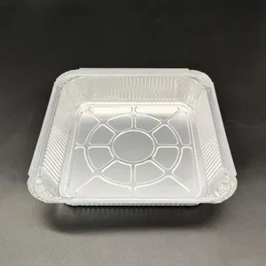 Longstar High Quality Square Aluminum Foil Grill Pan for Baking Roasting Cooking and Catering Use thumbnail-2