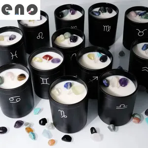 Luxury Wedding Gifts for Guests Home Decor Customize Private Label Soy Wax Crystal Candles Crystal Candle Custom thumbnail-2
