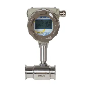 Digital Tri-Clamp Stainless Steel 304/316L Liquid Turbine Flow Meter thumbnail-2