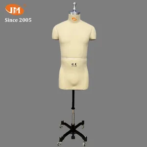 JUN MEI Custom Men's Half-Body Dress Form for Pattern Making, Professional Tailoring Mannequin for Accurate Men's Garment Design thumbnail-1