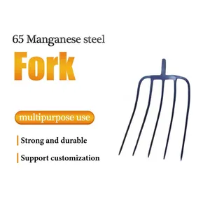 Welded Manganese Steel Garden Fork Heavy Duty Farm Fork for Agricultural Soil Digging and Farming Use thumbnail-1