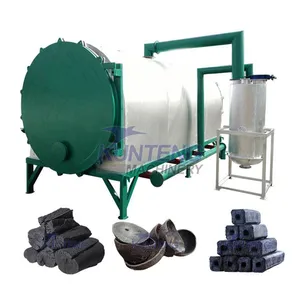 Smokeless Charcoal Furnace Multifunctional Horizontal Log Wood Carbonization Machine Equipment EPC thumbnail-1