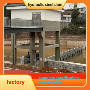 Irrigation Dedicated Hydraulic Steel Dam For Adjustable Water Level By Angle Control thumbnail-5