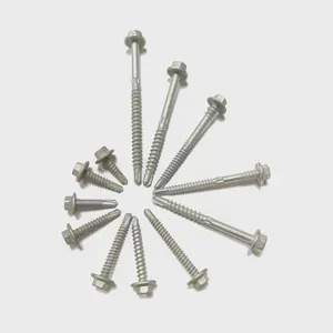 China Manufacturer Roof Screws C1022A Carbon Steel White Zinc Plated 1 Year Warranty Against Snapping Bulk Packing Free Samples thumbnail-1